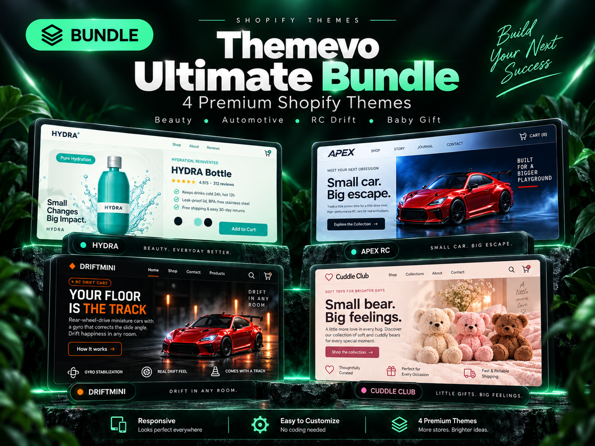 Themevo Ultimate Bundle — 4 Premium Shopify Themes