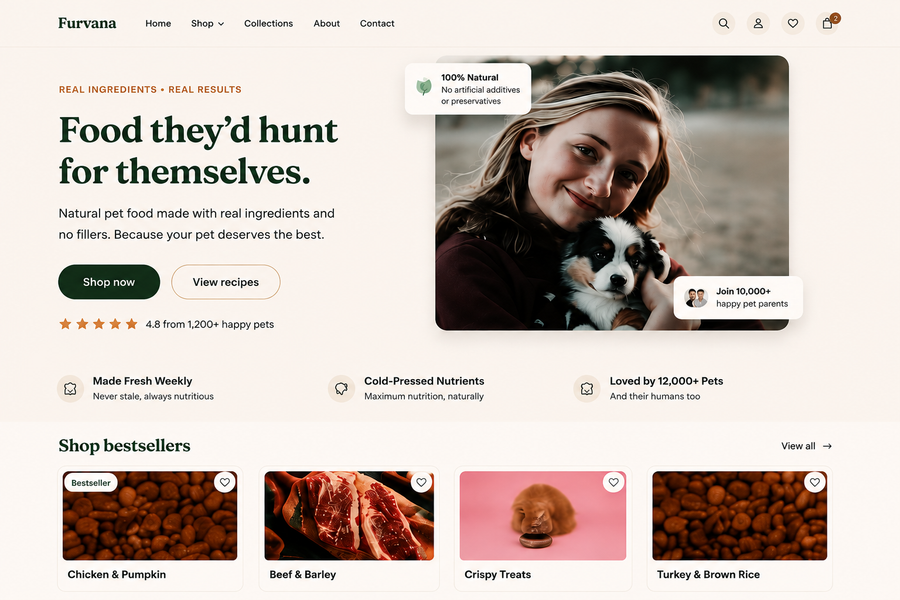 Furvana — Pet Food & Subscription Shopify Theme