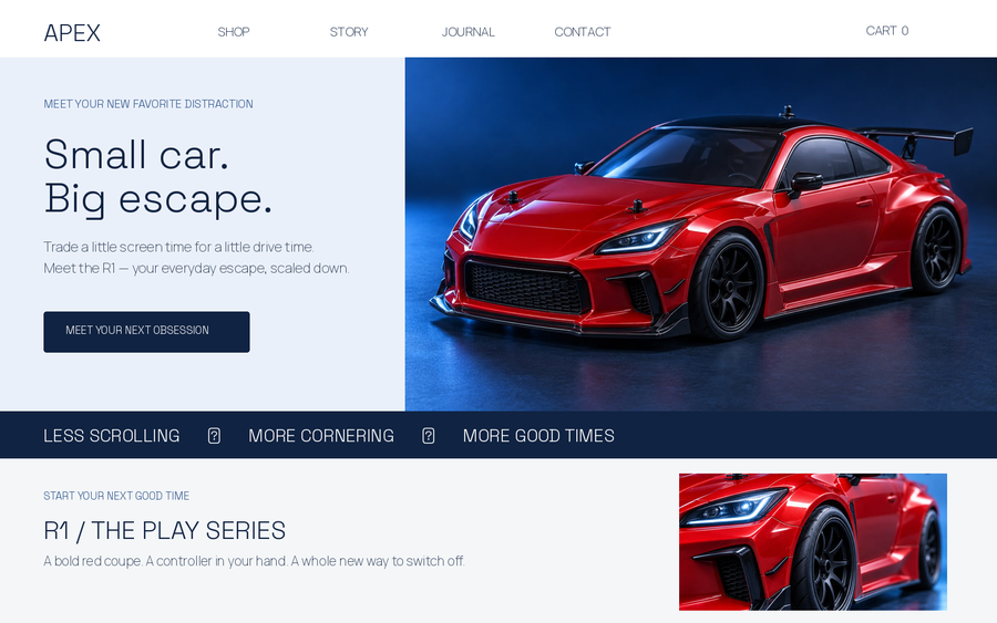 APEX RC — Premium Shopify Theme for RC Cars & Hobby Stores
