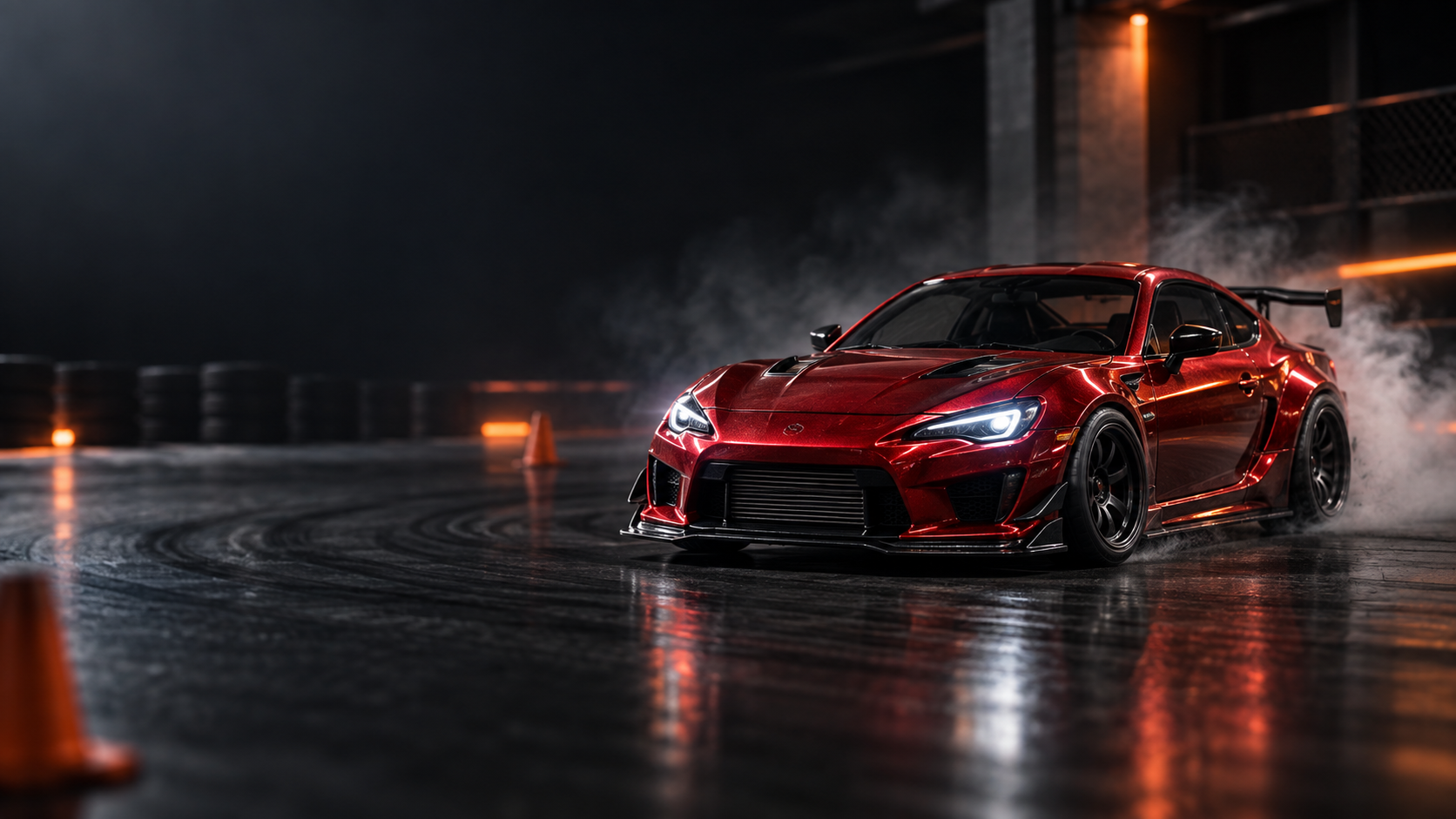 Red DriftMini RC drift car